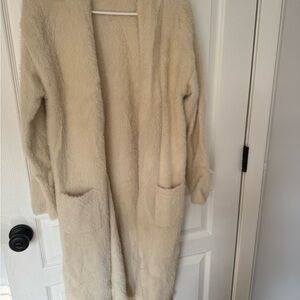 Mersea Elegant Cream Women's Long Cardigan